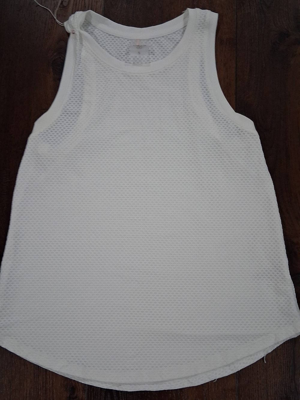CALIA White Mesh Tank Top - Women